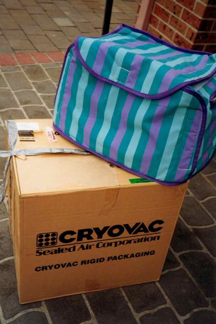 Image of Birthing Seat ready to be shipped